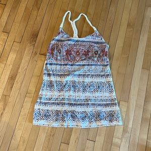XS tank top, Maurices, blue, orange, maroon, white